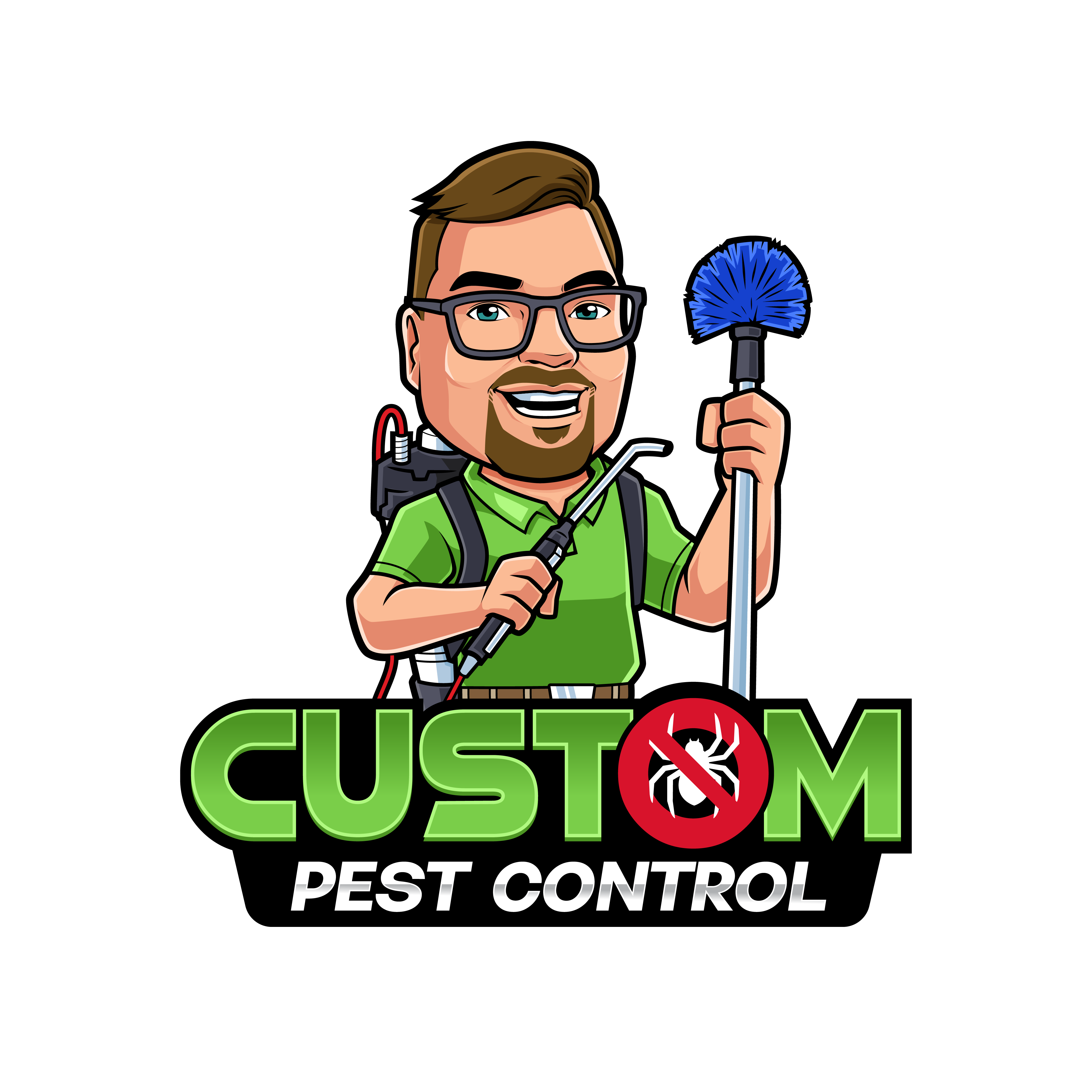 custom pest control logo